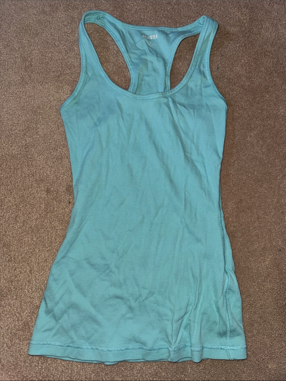 Hollister Teal Racerback Tank Top